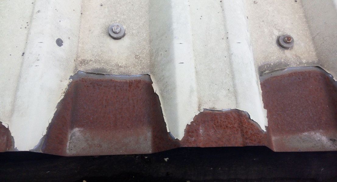 Eldon cut edge corrosion eaves sheet